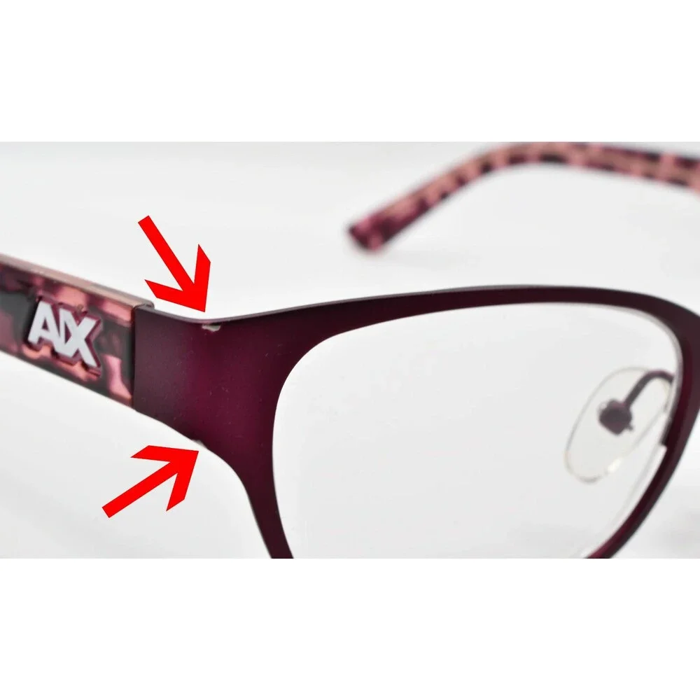 Armani Exchange AX1013 6057 Women's Eyeglasses Frames 50-18-135 Satin Purple